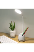 Yussraw Şarjlı 24 Led Çalışma Okuma Işığı Kademeli Masa Lambası Ayarlanabilir Renk Tonu Ve Parlaklık - 2