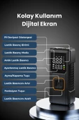 Yussraw Dijital Göstergeli Led Işıklı Taşınabilir 4500mAh Araç Lastik Şişirme Hava Kompresörü - 3