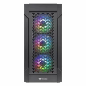 Thermaltake Versa T27 TG 750W 80+ USB 3.2 ARGB eATX Mid Tower Siyah Kasa thumbnail 2