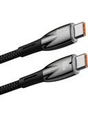 Baseus Glimmer Series 100 W Siyah 1 m Type-C to Type-C Hızlı Şarj Kablosu - 2