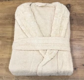 Royam Redline %100 Pamuklu Kısmi Kadife Tekli Bornoz - 6