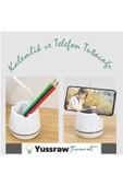Yussraw Şarjlı 24 Led Çalışma Okuma Işığı Kademeli Masa Lambası Ayarlanabilir Renk Tonu Ve Parlaklık - 3
