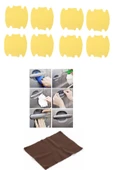 9lu Set Araba Kapı Kolu Koruyucu Çizilme Önleyici Şeffaf Sticker Film Koruma Seti - 1