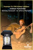 Yussraw solar aydınlatma güneş enerjili kamp lambası sensörlü ve usb sarjlı+güneş enerji - 7