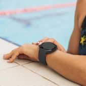 Samsung Galaxy Watch 8 44mm 40mm İle Uyumlu Klasik PureLux Soft Silikon Kordon  Siyah thumbnail 10