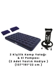 Yussraw 4-6 kişi kamp çadırı seti taşınabilir otomatik 240*240*155+lamba+yatak+yastık+pompa+hoparlör - 6