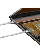 Baseus Glimmer Series 100 W Beyaz 1 m Type-C to Type-C Hızlı Şarj Kablosu - 4