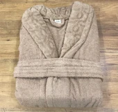 Royam Redline %100 Pamuklu Kısmi Kadife Tekli Bornoz - 4