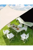Yussraw Güneşlik Tente Plaj, Kamp Dayanıklı Oxfor Kumaş Su Geçirmez Gölgelik Çadır 600*300 Cm - 2