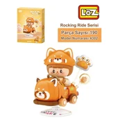 LZ-4302 LOZ KIRMIZI AYI SALLANMA SÜRÜŞÜ 190 PARÇA BLOCK OYUNCAK - 1