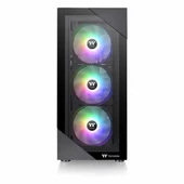 Thermaltake View 200 TG 650W 80+ USB 3.2 ARGB ATX Mid Tower Siyah Kasa thumbnail 2