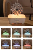 Yussraw Fırıldak yağmur damlası  nemlendirici 300ml 7 renkler LED lamba uzaktan kumanda yağmur damlası - 2