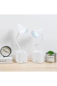 Yussraw Çok Fonksiyonlu Kalemlik Led Göz Koruması Masa Lambası Usb Lityum Pil Şarj Edilebilir Dokunmatik - 5