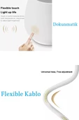 Yussraw Şarjlı 24 Led Çalışma Okuma Işığı Kademeli Masa Lambası Ayarlanabilir Renk Tonu Ve Parlaklık - 6