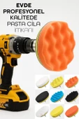 150mm | 11 Parça | Mega Boy Pasta Cila Elyaf Polisaj Süngeri | Matkap Uyumlu Parlatma Seti thumbnail 7