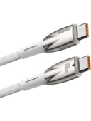 Baseus Glimmer Series 100 W Beyaz 1 m Type-C to Type-C Hızlı Şarj Kablosu - 2