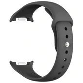 Samsung Galaxy Watch 8 44mm 40mm İle Uyumlu Klasik PureLux Soft Silikon Kordon  Siyah thumbnail 8