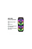Yussraw Bluetooth Hoparlör 4 inç RGB LED Işık Karaoke Partisi Kablosuz BT5.0 Yüksek Güçlü Hoparlör - 6