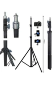 Yussraw Güçlendirilmiş Profesyonel Alüminyum Döküm Ayak Sağlam Dayanıklı Vidalı Tripod Ayağı Ring Lıgh - 1