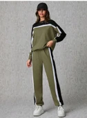 Kadın Uzun Kollu şerit Detay Eşofman Takım thumbnail 5