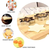 Periboia 12 Adet Paslanmaz Çelik Kurabiye Kalıbı Seti - 4