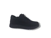 Modesa 284 Erkek Siyah Crazy Deri Lastik Bağcıklı Kauçuk Taban Ayakkabı thumbnail 1