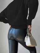 Düğme Detay Triko Bluz thumbnail 5