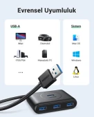 UGREEN USB 3.0 4 Portlu Hub Çoklayıcı 1 Metre, 20291 thumbnail 8
