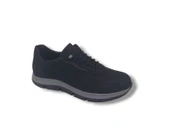 Modesa 285 Erkek Siyah Crazy Deri Lastik Bağcıklı Poli Taban ( Hafif ) Ayakkabı thumbnail 4