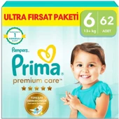 Prima Premium Care Bebek Bezi Beden:6 (13+) Extra Large 62 Adet Ultra Fırsat Pk - 1