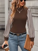 Kadın Uzun Kollu Balıkçı Yaka Bürümcük Bluz thumbnail 5