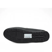 Mnc Cilt Deri Çizgili Bağcıksız Dikişli Rahat Taban Siyah Erkek Klasik Ayakkabı Tarz205 thumbnail 4