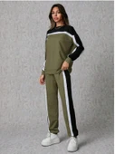 Kadın Uzun Kollu şerit Detay Eşofman Takım thumbnail 3