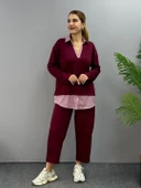 Kadın Gömlek Detay çizgili Yandan Bağlamalı Ikili Takım thumbnail 12