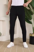 Erkek Slim Fit Likralı Bilek Boy Dilli Kumaş Pantolon thumbnail 1
