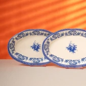 Fecra Majestic Blue 2'li Kayık Tabak - 6