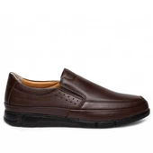 İçi Dışı Hakiki Deri Ortapedik Anotomik Taban Confort Erkek Klasik Bağcıksız Ayakkabı Tarz1096 thumbnail 2