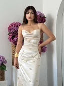 Dora Çiçek Detaylı Elbise - 3