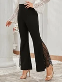 Kadın Ispanyol Paçadantel Detay Dalgıç Tayt thumbnail 3