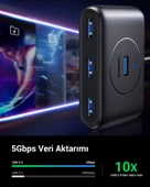 UGREEN USB 3.0 4 Portlu Hub Çoklayıcı 1 Metre, 20291 thumbnail 3