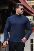 Erkek Balıkçı Yaka Modal Kumaş Esnek Kazak - 1