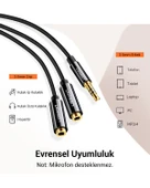 UGREEN 3.5mm 2'li Aux Kulaklık Çoklayıcı, Siyah, 20816 thumbnail 7