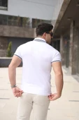 Erkek Polo Yaka Fermuar Detaylı Tişört thumbnail 5