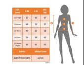 Kadın Uzun Kollu Yuvarlak önden Pileli Ithal Krep Bluz thumbnail 4