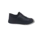 Modesa 2566 Erkek Siyah Hakiki Deri Çorap Model Kauçuk Taban Ayakkabı thumbnail 1