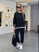 Kadın Modal Kumaş Payetli Sim Ve Ribanalı Detay Ikili Takım thumbnail 4