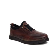 İçi Dışı Hakiki Cilt Deri Ortapedik Taban Lastikli Bağcık Poli Taban Erkek Klasik Ayakkabı Kundura Tarz2000 thumbnail 1