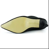 Erkan Saçmacı Nell Siyah Süet Taşlı Sivri Burun Fermuarlı İnce Topuklu Abiye Yarım Çizme - 6