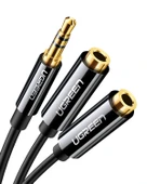 UGREEN 3.5mm 2'li Aux Kulaklık Çoklayıcı, Siyah, 20816 thumbnail 1