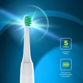 Polosmart PSC75 Şarjlı Diş Fırçası — 500 mAh, IPX7 Waterproof, 5 Farklı Fırçalama Modu thumbnail 4
